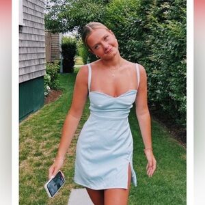 Light Blue Strappy Mini Dress
